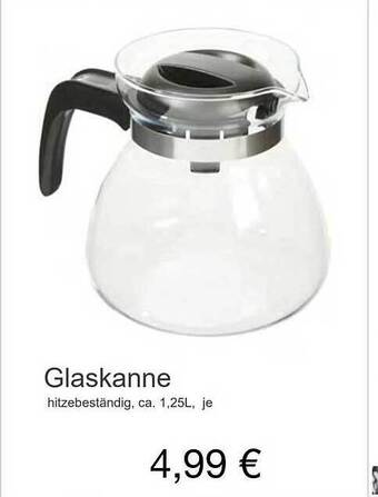 KiK Glaskanne Angebot