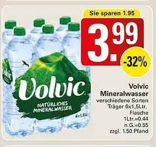 WEZ Volvic mineralwasser Angebot