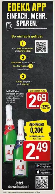 WEZ M&m extra deutscher sekt Angebot