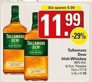 WEZ Tullamore dew irish wiskey Angebot