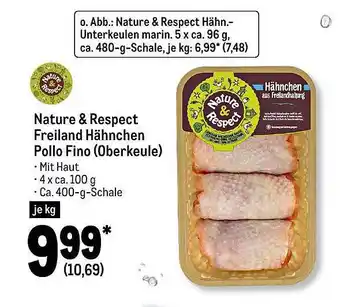 METRO Nature & respect freiland hähnchen pollo fino (oberkeule) Angebot