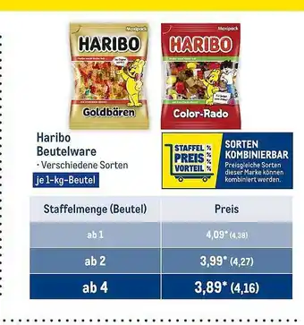 METRO Haribo beutelwae Angebot