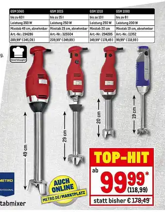 METRO Stabmixer Angebot