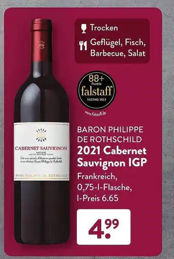 Aldi Süd Baron philippe de rothschild 2021 cabernet sauvignon igp Angebot