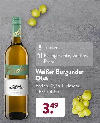 Aldi Süd Weißeer burgunder qba Angebot