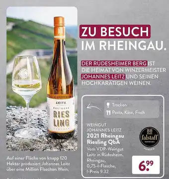 Aldi Süd Weingut johannes leitz 2021 rheingau riesling qba Angebot