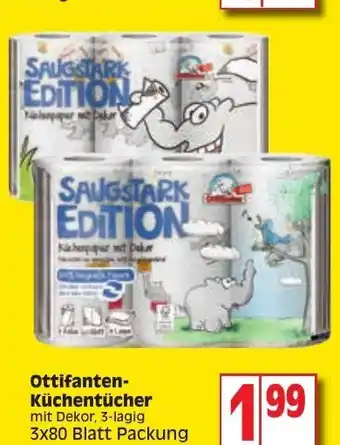 Edeka Ottifanten Küchentücher Angebot