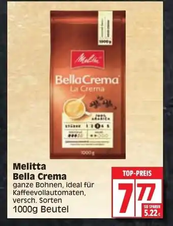 Edeka Melitta Bella Crema 1000 g Beutel Angebot