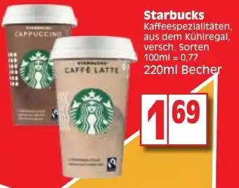 Edeka Starbucks 220ml Becher Angebot