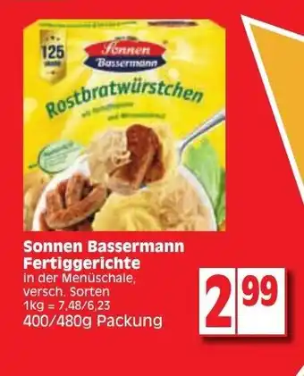 Edeka Sonnen Bassermann Fertiggerichte 400/480g Angebot