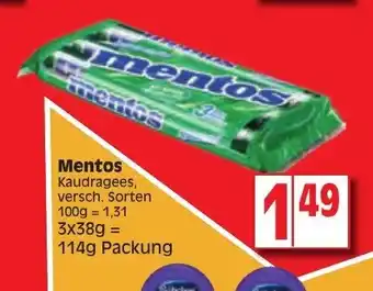 Edeka Mentos 114g Angebot