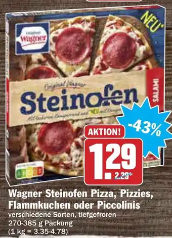 AEZ Wagner Steinofen Pizza, Pizzies, Flammkuchen oder Piccolinis 270-385 g Angebot