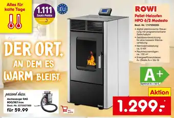 Netto Marken-Discount ROWI Pellet-Heizofen l HPO 6/2 Modesto Angebot