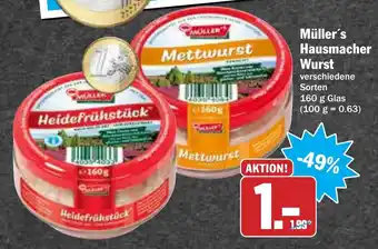 AEZ Müller's Hausmacher Wurst 160 g Angebot