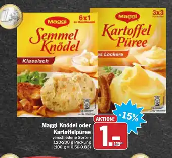 AEZ Maggi Knödel oder Kartoffelpüree 120-200g Angebot