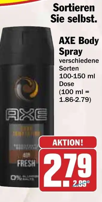 AEZ Axe Body Spray 100/150ml Dose Angebot