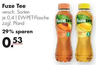 Handelshof Fuze Tea 0,4 L Angebot