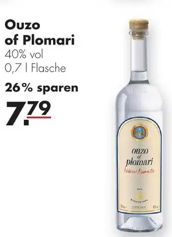 Handelshof Ouzo of Plomari 0,7 L Flasche Angebot