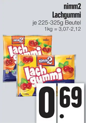 Edeka Xpress Nimm2 Lachgummi 225-325g Beutel Angebot