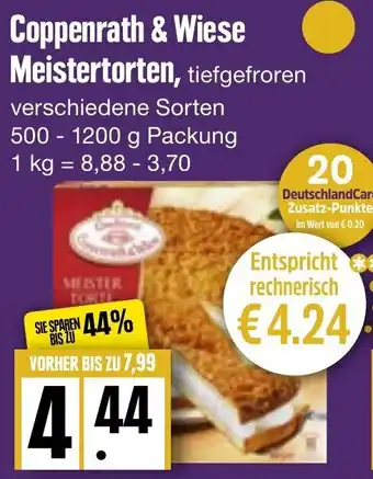 Edeka Frischemarkt Coppenrath & Wiese Meistertorten 500-1200 g Packung Angebot