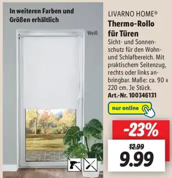 Lidl Livarno Home Thermo Rollo für Türen Angebot