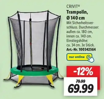 Lidl Crivit Trampolin, ø 140 cm Angebot