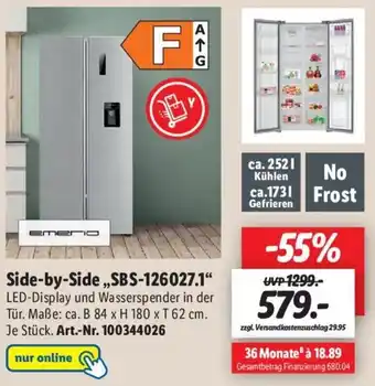 Lidl Emerio Side by Side ,,SBS-126027.1" Angebot