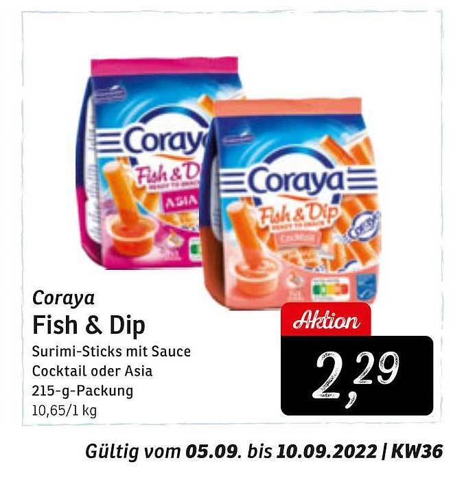 Coraya fish & dip Angebot bei KONSUM