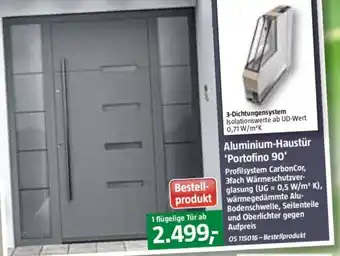 Bauhaus Aluminium Haustür Portofino 90 Angebot