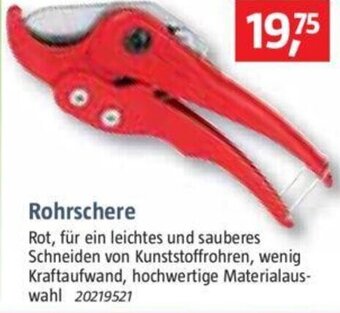 Bauhaus Rohrschere Angebot