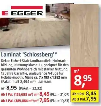 Bauhaus Egger Laminat Schlossberg Angebot