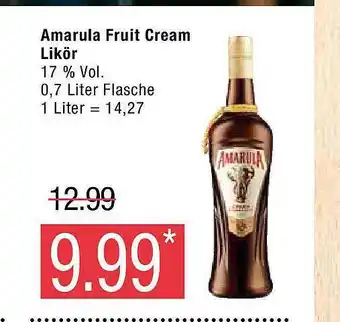 Marktkauf Amarula fruit cream likör Angebot