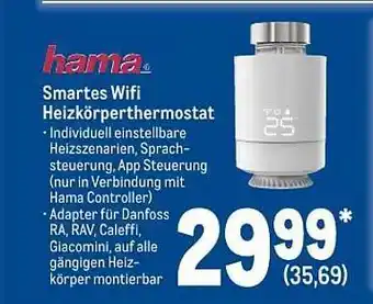 METRO Hama smartes wifi heizkörperthermostat Angebot