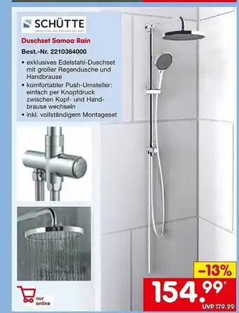 Netto Marken-Discount Duschset samoa rain schütte Angebot