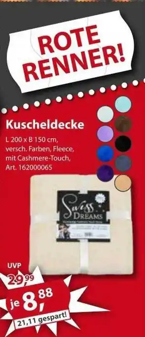 Sonderpreis Baumarkt Kuscheldecke Angebot