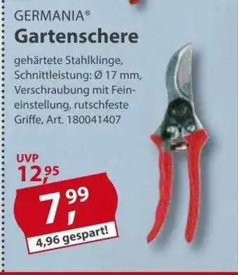 Sonderpreis Baumarkt Germania gartenschere Angebot