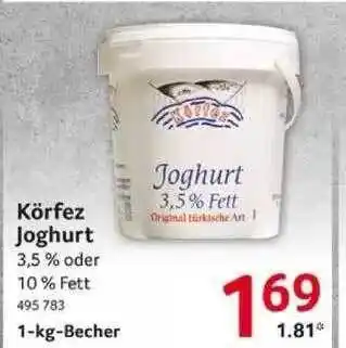 Selgros Körfez joghurt Angebot