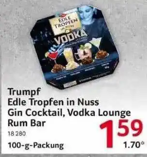 Selgros Trumpf edle tropfen in nuss gin cocktail, vodka lounge rum bar Angebot