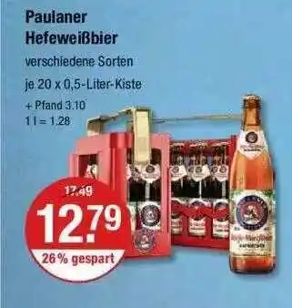 V Markt Paulaner hefeweißbier Angebot