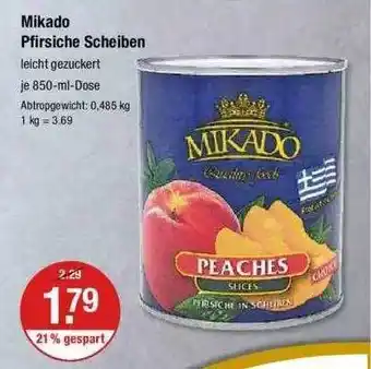 V Markt Mikado pfirsiche scheiben Angebot