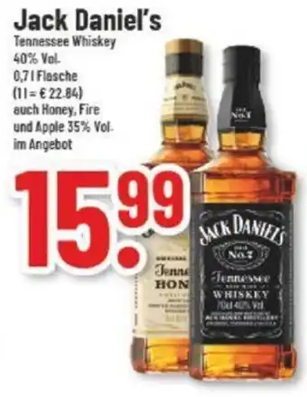 trinkgut Jack Daniel's Tennessee Whiskey 0,7L Flasche Angebot