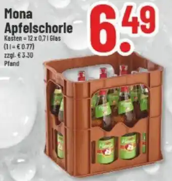 trinkgut Mona Apfelschorle 12x0,7 L Glas Angebot