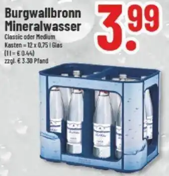 trinkgut Burgwallbronn Mineralwasser 12x0,75 L Glas Angebot