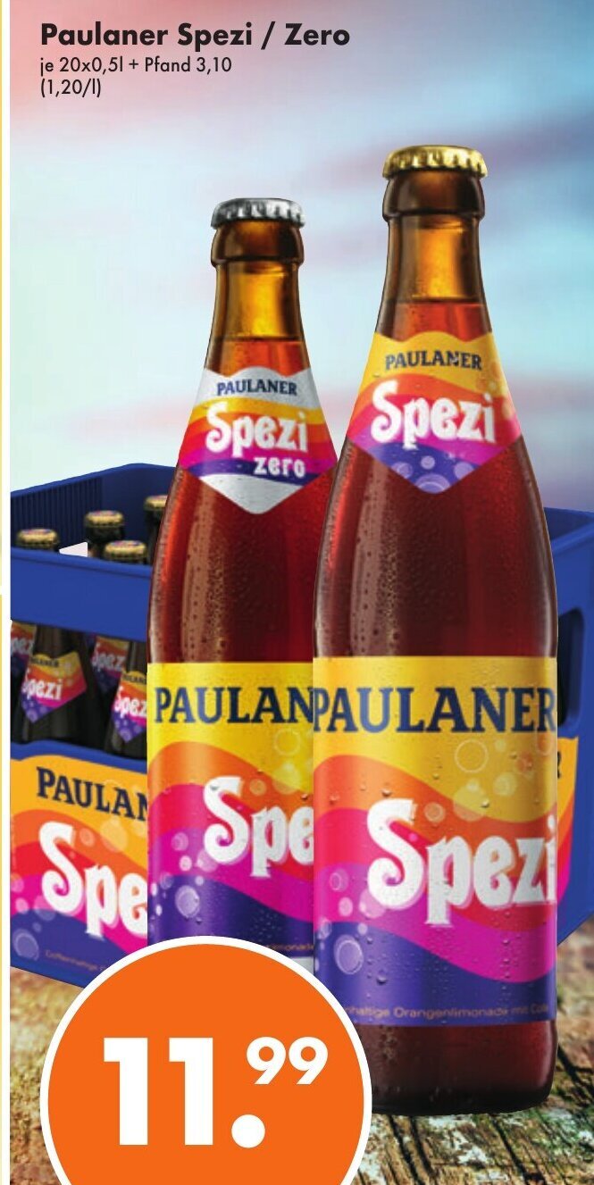 Paulaner Spezi / Zero 20*500ml Angebot bei Trink und Spare