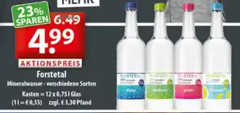 Getränkeland Forstetal Mineralwasser 12x0,75 L Glas Angebot