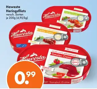 Trink und Spare Hawesta Heringsfilets 200 g Angebot