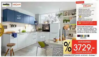 Zurbrüggen Küche nolte feel-soft lack Angebot