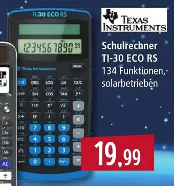 Pfennigpfeiffer Texas Instruments Schulrechner TI-30 ECO RS Angebot