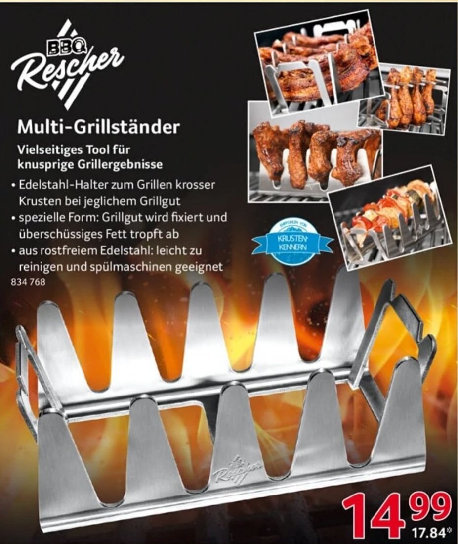 BBQ Rescher MultiGrillstander Angebot bei Selgros