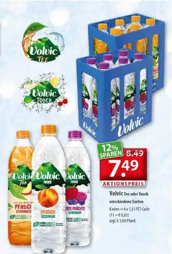 Getränkeland Volvic Tee oder Touch verschiedene Sorten Angebot